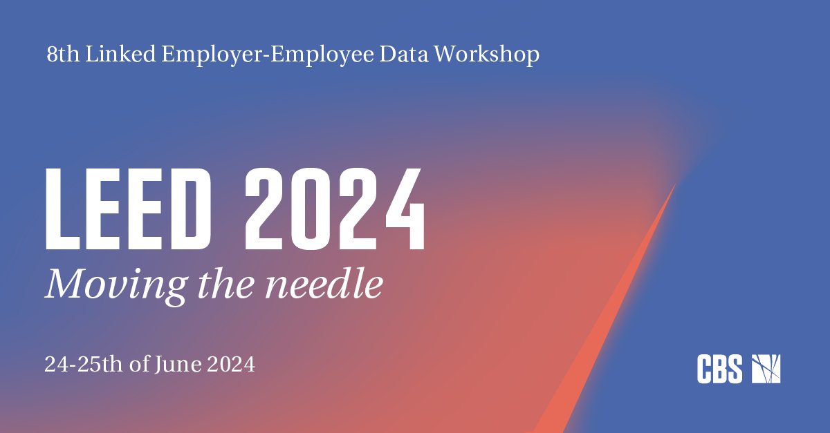Strategy and Innovation (@si_copenhagen) on Twitter photo 🇩🇰 The Linked Employer-Employee Data (LEED) workshop is coming to CPH / CBS, 24-25 June!!
Great line-up of keynote Speakers: Andrew Goodman-Bacon, <a href="/OSorenson/">Olav Sorenson</a>, Anna Piil Damm
Deadline for paper submission: March 15
For more info: tilmeld.dk/leed2024/confe… 🇩🇰 The Linked Employer-Employee Data (LEED) workshop is coming to CPH / CBS, 24-25 June!!
Great line-up of keynote Speakers: Andrew Goodman-Bacon, <a href="/OSorenson/">Olav Sorenson</a>, Anna Piil Damm
Deadline for paper submission: March 15
For more info: tilmeld.dk/leed2024/confe…