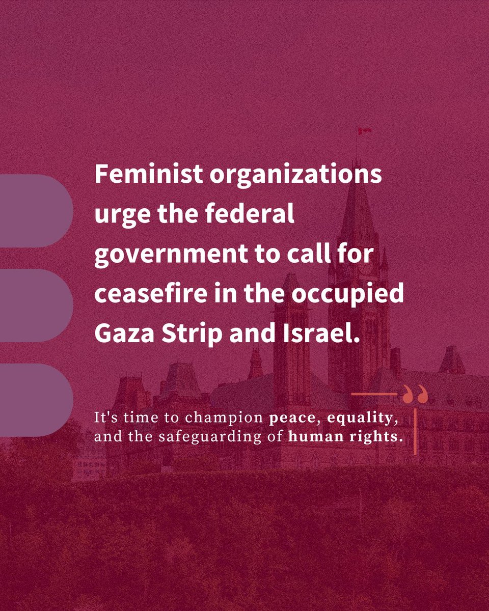 CCGSD_CCDGS's tweet photo. 1/ As a national 2SLGBTQIA+ organization with a feminist and intersectional approach, CCGSD joins a coalition of feminist, gender justice, and human rights organizations across Canada urging the federal government to call for immediate ceasefire in Gaza. https://t.co/oiJ0c3OnHx