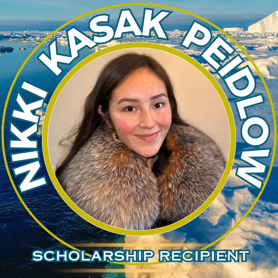 Nikki Kasak Peidlow is a scholarship recipient from Utqiagvik. She is working towards her Bachelor of Arts Degree in Rural Development from the University of Alaska Fairbanks. Check out her profile on our website: calebscholars.org/scholars/nikki…