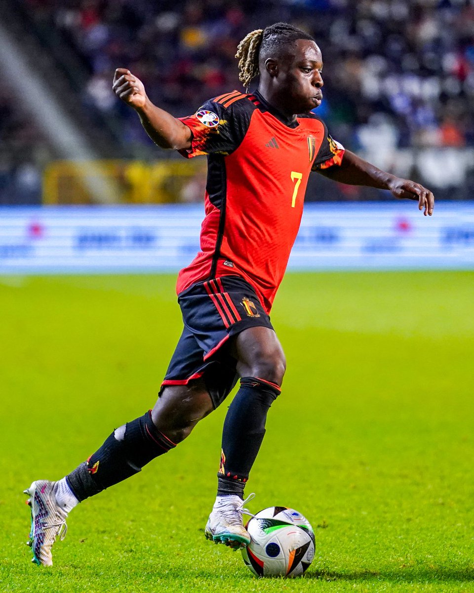 footballontnt's tweet photo. Jeremy Doku finished Euro 2024 qualifying with the most dribbles per 90 minutes of any player with more than 200 minutes played under their belt! 🤩 https://t.co/NCgcUV4JtD