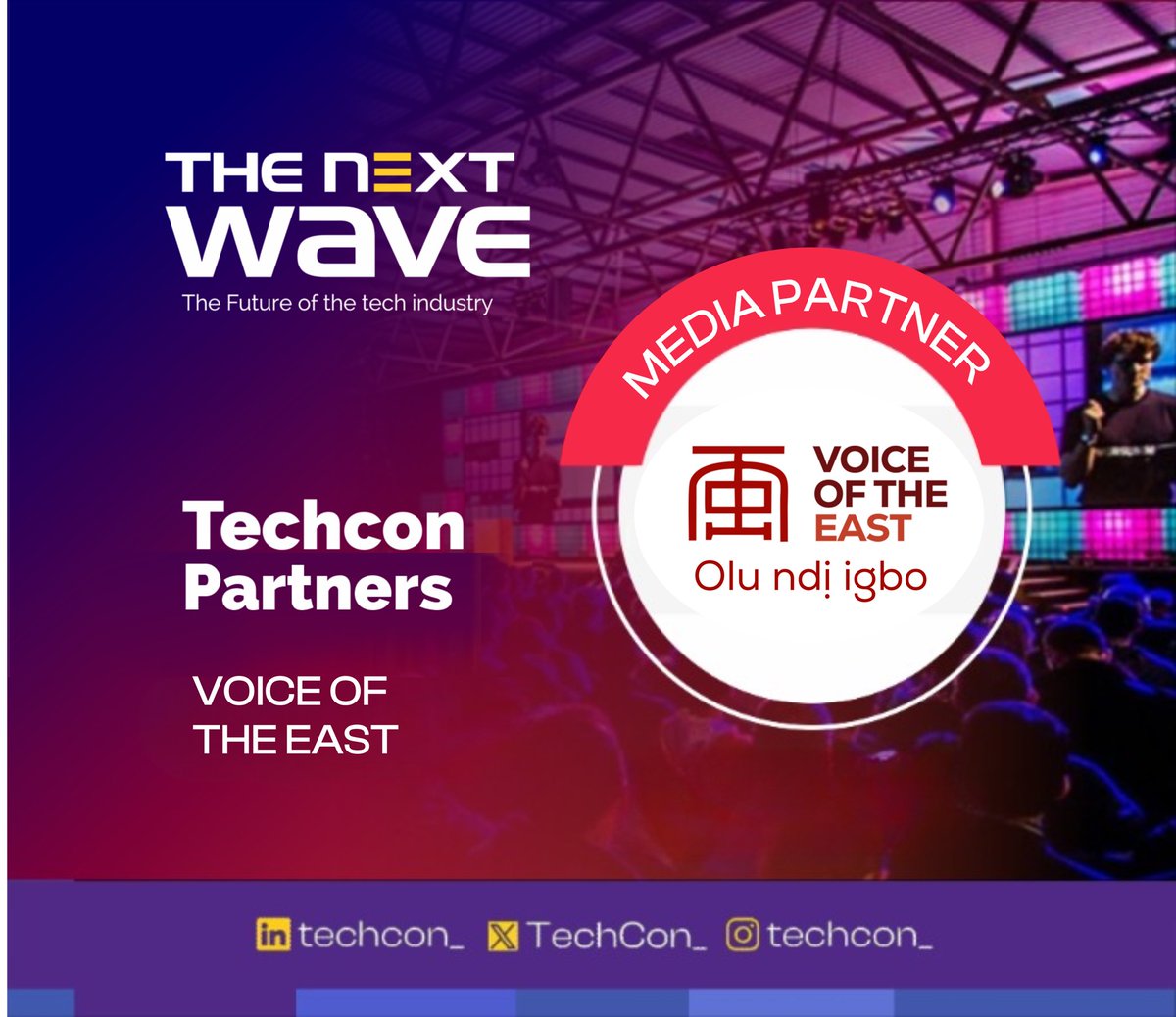 TechCon_'s tweet image. Media partner announcement 📢 

We are super excited to announce @VoiceOfTheEast as the official media partner of #TechConAnambra23 

Voice of the East represents and celebrates Igbo excellence through media. 

See you all at #TechConAnambra23 🥳