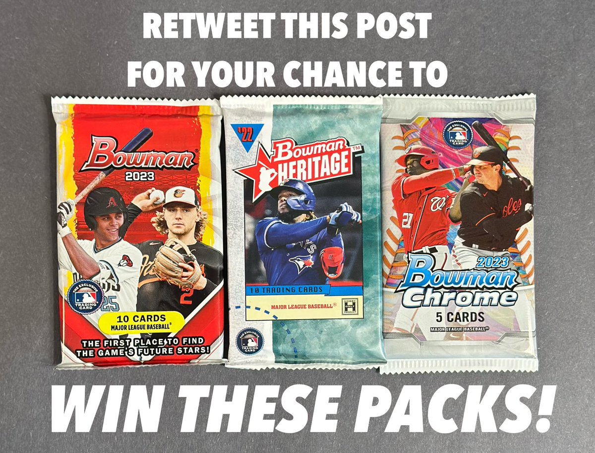 certifiedcards's tweet photo. 🚨HIGH-END ($1,000+) MLB BUYBACK BREAK

📍Box has approximately $1,000-$1,100 in eBay value (all MLB)

📍$33/spot (random teams)

🚨Link: https://t.co/LSCesW4maJ

📍Retweet this post for your chance to win the packs in the second photo!

I’ll go live on YouTube, randomize the names/teams, and then break the box. If card(s) are pulled for your team(s), then you will receive those card(s). If you’re not familiar with the format, then here’s an example of the break from a few weeks ago (1500 version): https://t.co/B7iVYrfO1W

Break will be streamed live on the Certified Breaks YouTube channel.

All retweet giveaway randoms will be done live on @certifiedbreak once we sell out.

Link for this break: https://t.co/LSCesW4maJ