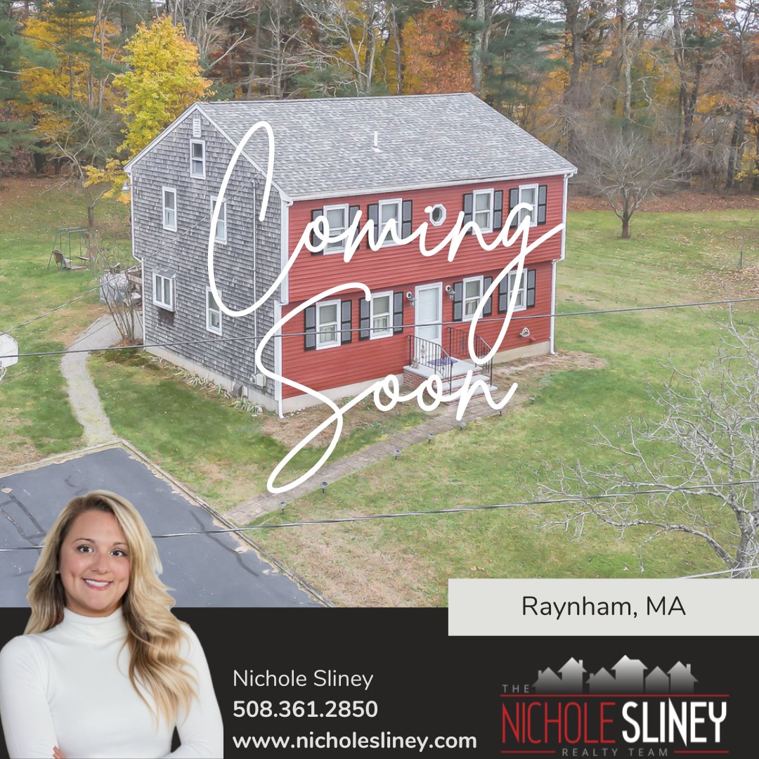 🌟Coming SOON Raynham MA! 
Call Nichole for more details ~ 508.361.2850 
 #movetomassachusetts #buyingahome #NSRealty #massachusettsrealestate #MArealestate #sellingmyhome #realtornearme #realestateagent #NicholeSlineyRealtyTeam #topsellingagent #NSRealty #topsellingbroker