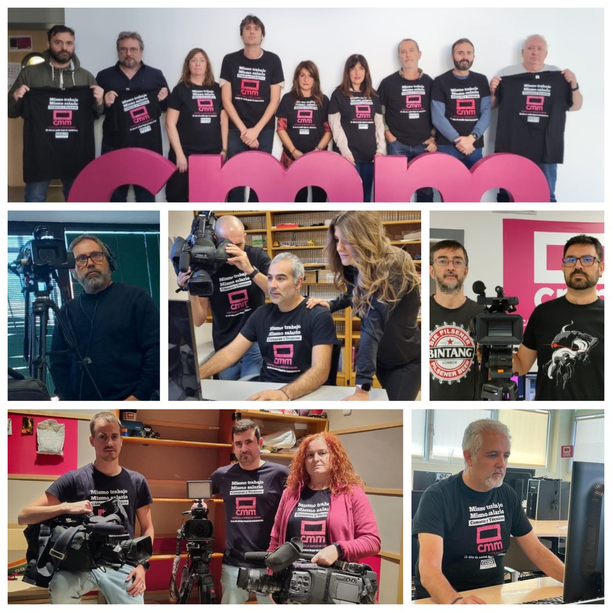 Sin el trabajo, compromiso, TALENTO Y CREATIVIDAD de los cámaras y técnicos de las <a href="/delegacionescmm/">Trabajadores #DelegacionesCMM</a> sería impensable la existencia de <a href="/CMM_es/">Castilla-La Mancha Media</a> 
La "contraprestación" de un trabajo y unas condiciones económicas dignas, ni siquiera, deberían estar decidiéndolo unos jueces.