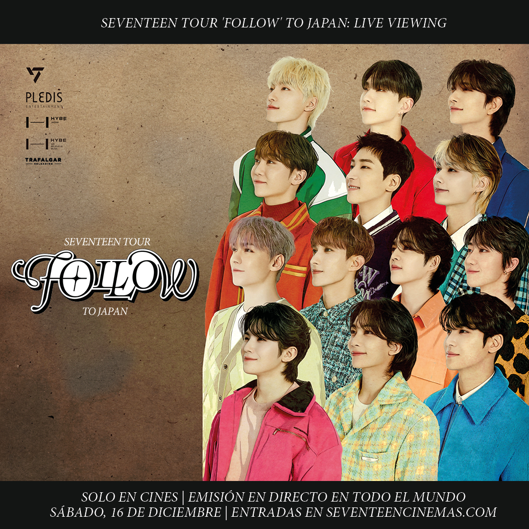 Cinepolis's tweet photo. ¡Estoy igual que tú de emocionado!✨🫰Compra tus boletos para Seventeen Tour FOLLOW to Japan: Live Viewing 👉 https://t.co/Lzs8u8osyU https://t.co/U3y1QV8jXg