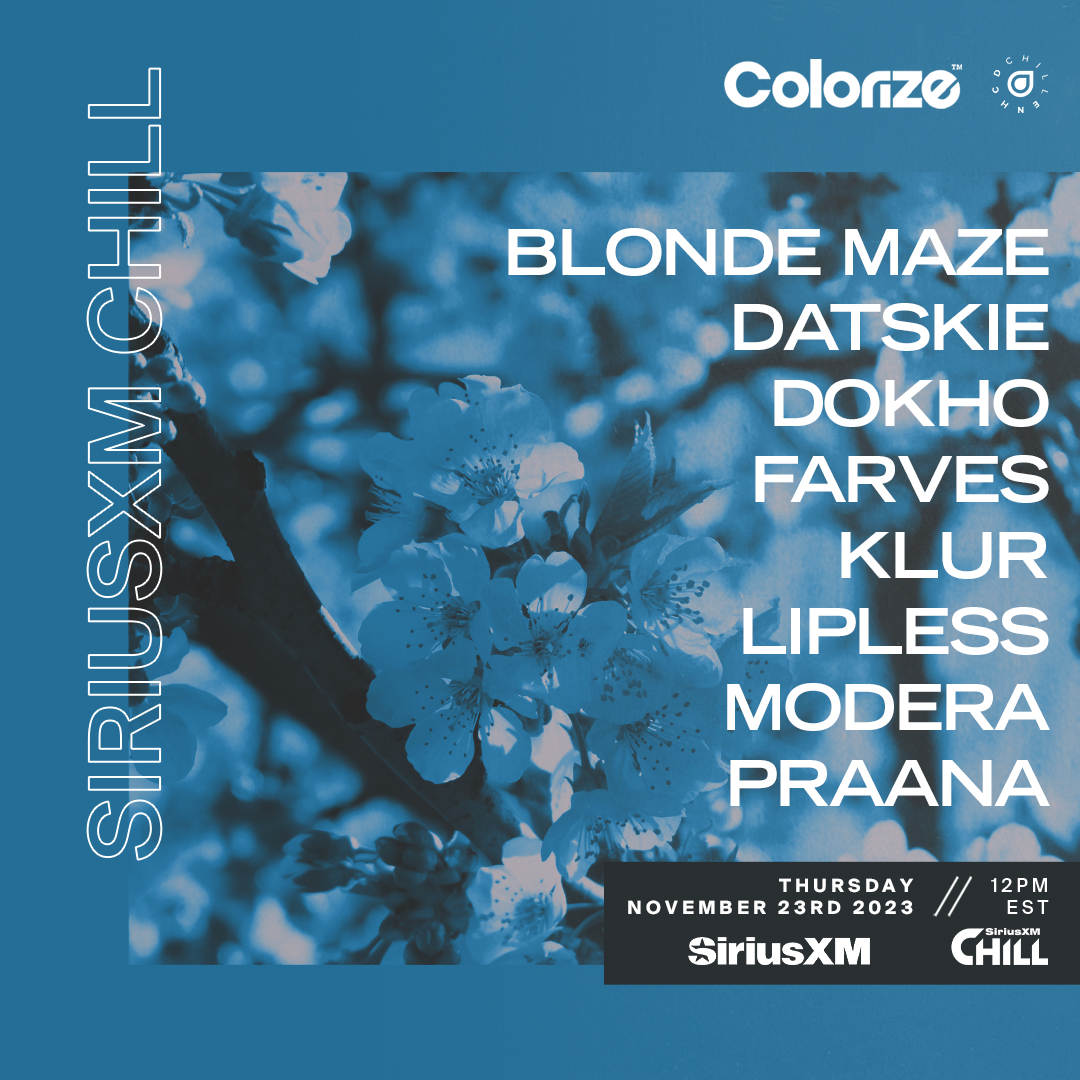 Colorize (@colorize_music) on Twitter photo So happy to announce another Colorize x <a href="/enhancedchill/">Enhanced Chill</a> takeover of <a href="/siriusxmchill/">SiriusXM Chill</a>! 🙌📻
Tomorrow we'll be on the airwaves from 12pm EST to bringing you mixes from <a href="/blondemaze/">Blonde Maze</a>, Datskie, <a href="/FastDistance/">Fast Distance / Dokho</a>, Farves, <a href="/klur_music/">Klur</a>, <a href="/LiplessMusic/">Lipless</a>, <a href="/ModeraMusic/">Modera Music</a> & <a href="/praanamusic/">PRAANA</a> ❤️ Join us! 🙏 So happy to announce another Colorize x <a href="/enhancedchill/">Enhanced Chill</a> takeover of <a href="/siriusxmchill/">SiriusXM Chill</a>! 🙌📻
Tomorrow we'll be on the airwaves from 12pm EST to bringing you mixes from <a href="/blondemaze/">Blonde Maze</a>, Datskie, <a href="/FastDistance/">Fast Distance / Dokho</a>, Farves, <a href="/klur_music/">Klur</a>, <a href="/LiplessMusic/">Lipless</a>, <a href="/ModeraMusic/">Modera Music</a> & <a href="/praanamusic/">PRAANA</a> ❤️ Join us! 🙏