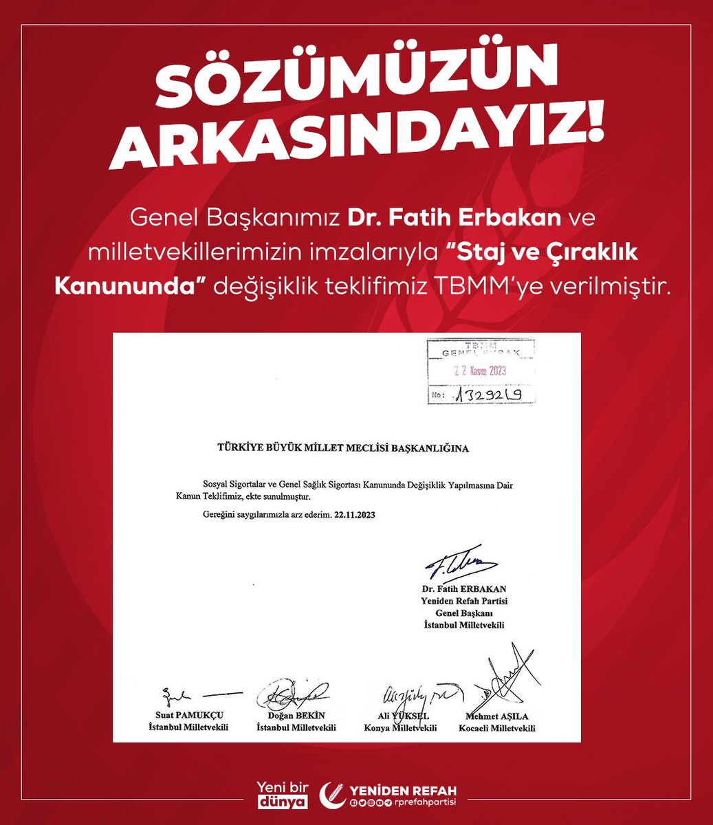 Staj ve çıraklık mağdurları için SÖZÜMÜZÜN ARKASINDAYIZ!