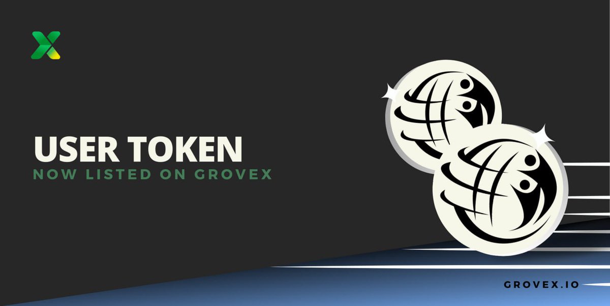 GroveXchange's tweet photo. 💫We are thrilled to announce the listing of @TheRealUserTech #UserToken on #GroveX 💫

Ticker: $USR 

UserToken - Blockchain Coalition is taking a leading role in the implementation of advanced technologies that are shaping the future of the digital landscape. By establishing an ecosystem that encompasses Web3, Defi, and Metaverse.

Official Website: https://t.co/WCXeA0cLSt

Official TG: https://t.co/Ua99pIof68

Begin trading at https://t.co/GLNttCz4nD

#GroveX #UserToken #Finance #Web3 #Metaverse #Investing #Crypto #cryptotrading