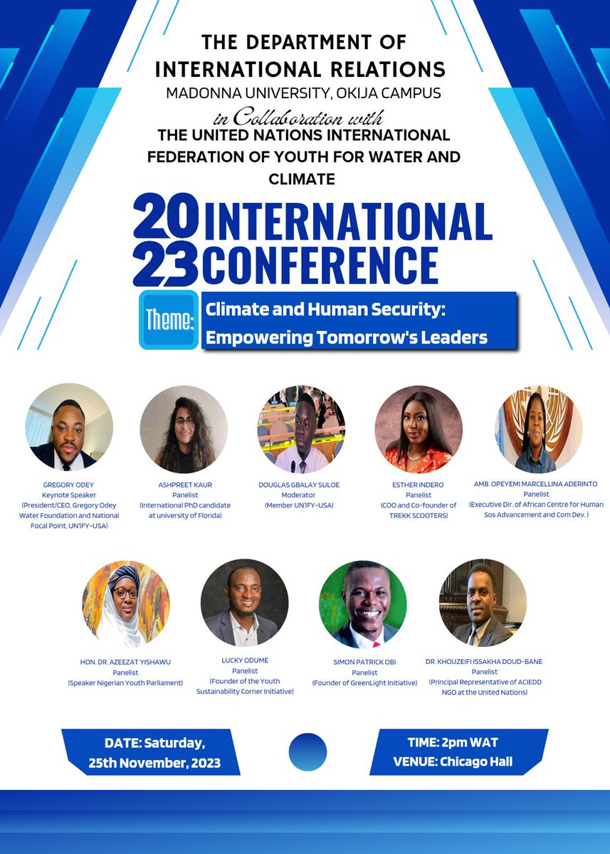 I will be a panelist at the International Conference on Climate and Human Security on the 25th November. 

Make time to attend, add to your calendar!