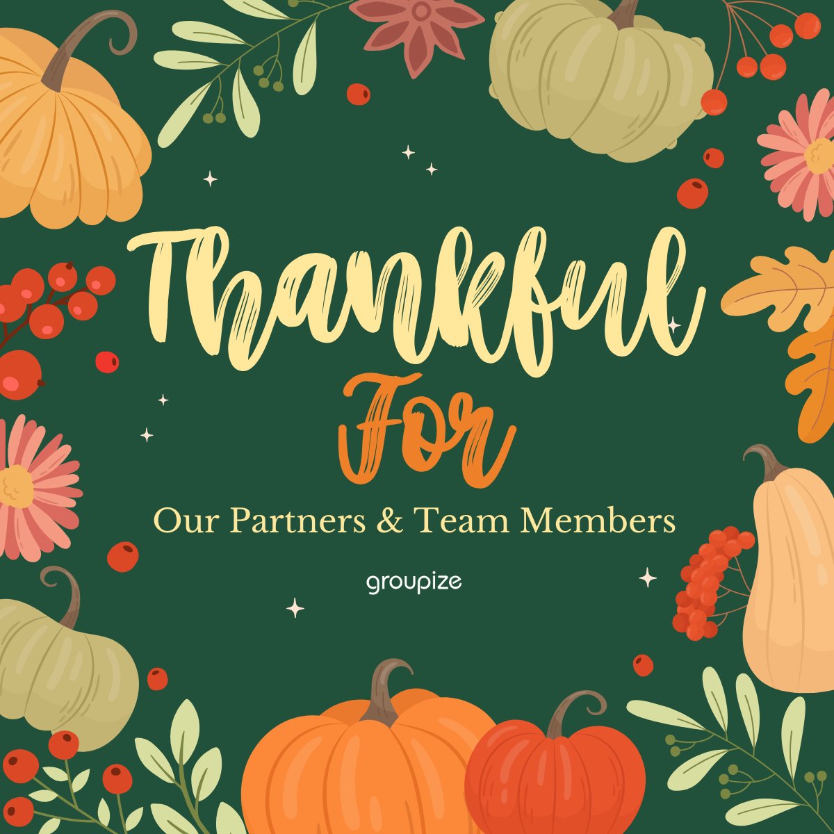 Groupize's tweet image. Groupize is grateful for all of our business partners and team members. In appreciation for our good fortune, Groupize has donated to a food bank and other organizations helping families in need near our Massachusetts headquarters.   #thankful