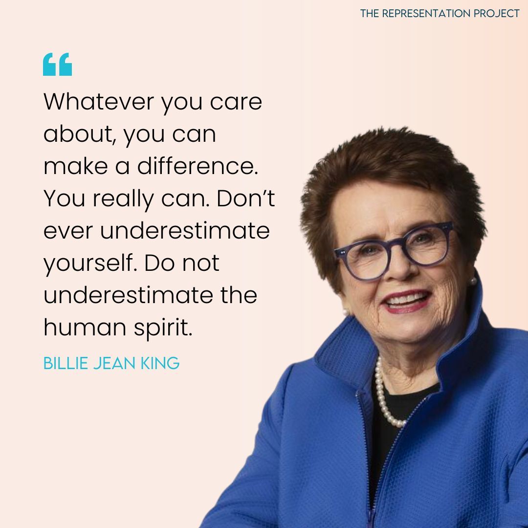 Happy Birthday to the incredible Billie Jean King! Billie Jean King has always been a trailblazer and champion of equality in sports. She has inspired countless people both on and off the court. ✨