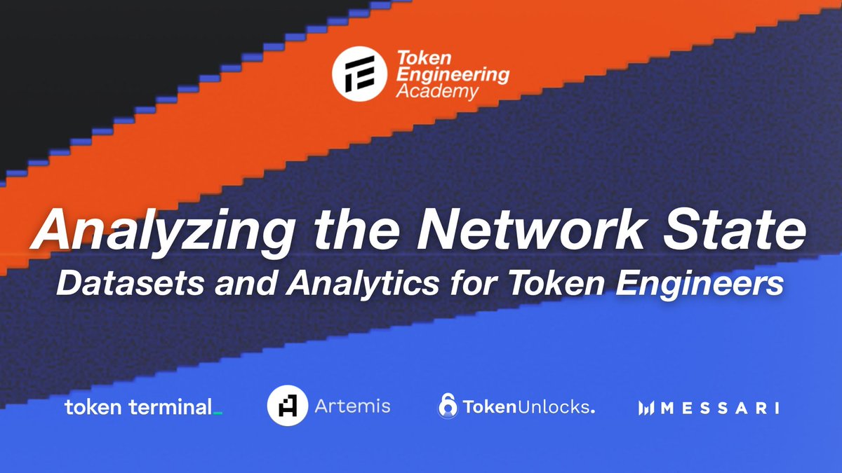 tokengineering's tweet photo. New #TEWeeklyReads out now! We've published a review of datasets and analytics products for token engineers ft:
🚀 @MessariCrypto
🌟 @tokenterminal
⚡ @Token_Unlocks
🔥 @artemis__xyz
Subscribe below to receive the report!
https://t.co/YVCvxTiKn4
🧵 @akrtws @RealTokenDesign https://t.co/kAHv0cTrqw