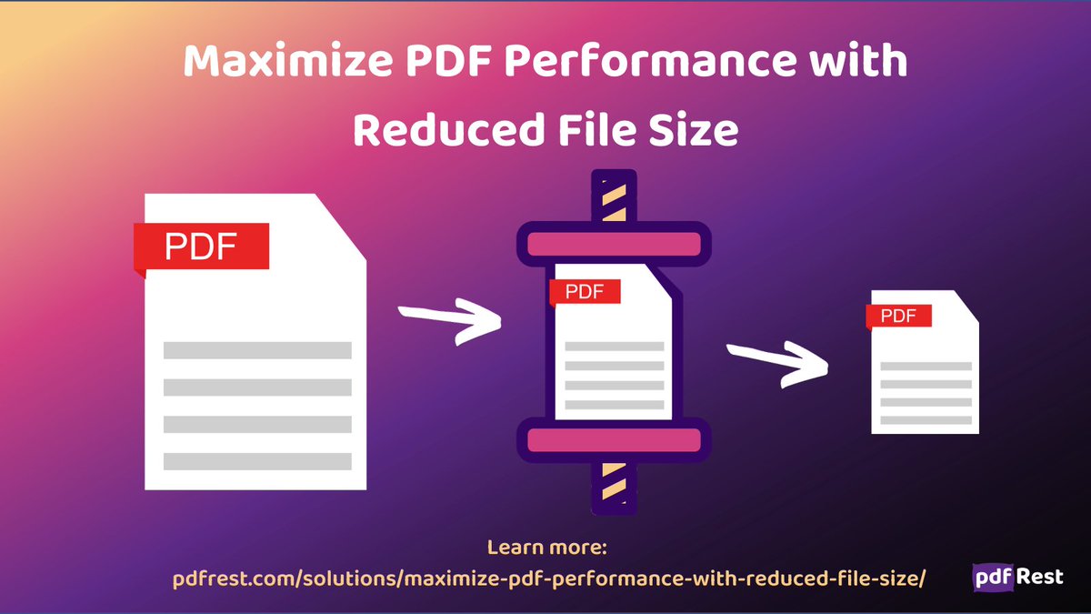 pdfRest's tweet image. Optimally Reduce PDF File Size while Preserving Document Fidelity using pdfRest Compress PDF API Tool

Learn more: pdfrest.com/solutions/maxi…

#compresspdf #reducepdf #pdfcompressor #reducefilesize #restapi