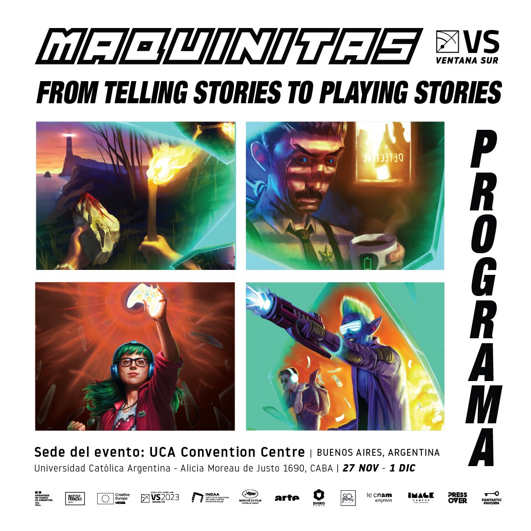 VentanaSur's tweet photo. ¿Sabías que en Ventana Sur hay un lugar para los Videojuegos? 🎮

#Maquinitas convoca a representantes de la industria del videojuego iberoamericano🕹️🌏

Conocé el programa con todas las actividades de esta sección▶️ https://t.co/fW1AkADIit https://t.co/Lrb4DFt73C