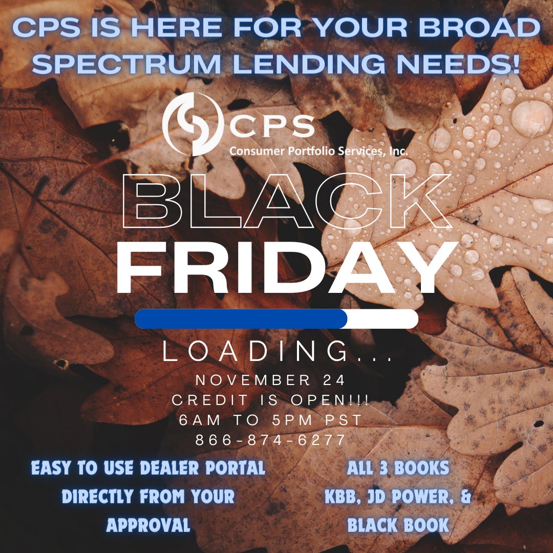 Consumer Portfolio Services (@consumerportfol) on Twitter photo 