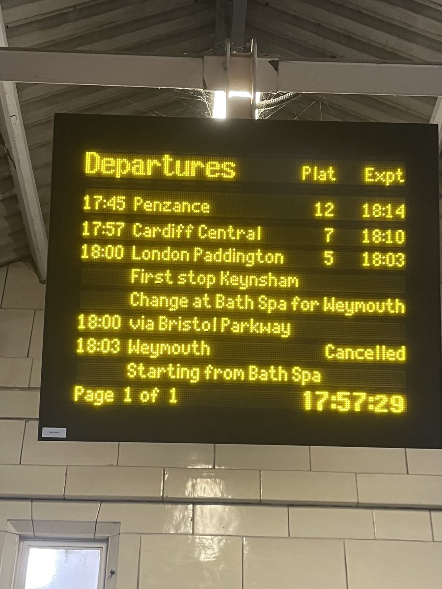 .@GWRHelp⁩ almost every week my train home is cancelled or terminates early. How am I supposed to get home when there is no alternative public transport and often no taxis from rural stations?