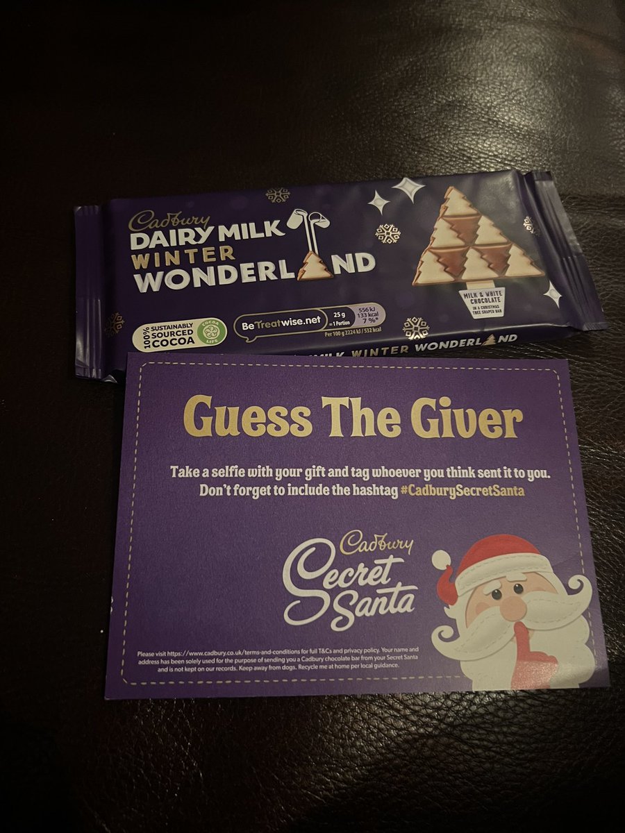 I cannot tell you how much this means to me 🥰
Thank you whoever decided to send me this 🥰 it has made my day x
#CadburySecretSanta