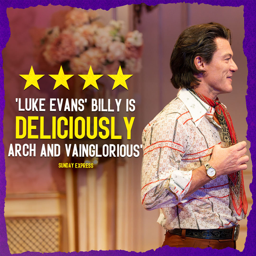 ⭐️⭐⭐⭐️️️ 'Deliciously arch and vainglorious' #SundayExpress #BackstairsBillyPlay