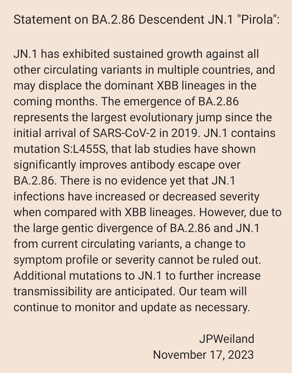 📈 Several states report increase in #COVID19 deaths recently. Nationwide—Hospitalizations due to COVID-19 also rose by ⬆️ 8.6 percent. Stay safe folks.

It’s the newer variants - #JN1 Pirola &amp; other BA286-descendant variants still rising. <a href="/JPWeiland/">JWeiland</a>