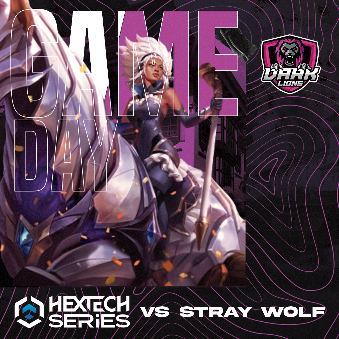 Hoy juega Wood Lions 
🆚StrayWolves
🏆Hextech Series