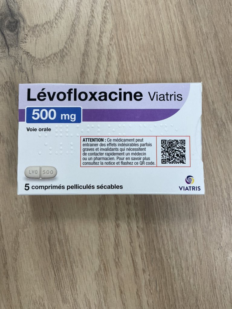 Nouvelle boîte de Levofloxacine Viatris : une avancée intéressante pour l’information des patients par rapport aux risques des FQ #teampharma