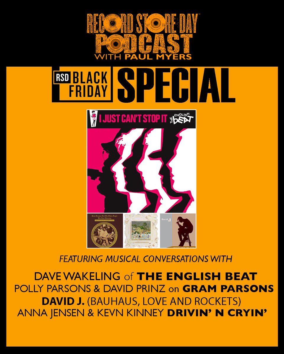 Podcast alert! David J joins @pulmyears on the Record Store Day Podcast to discuss Tracks from the Attic, which comes on vinyl in two days as part of this year’s Record Store Day Black Friday. 

bit.ly/RSDPODCASTBlac…

#RSDBlackFriday #RSDBF #RSDPodcast