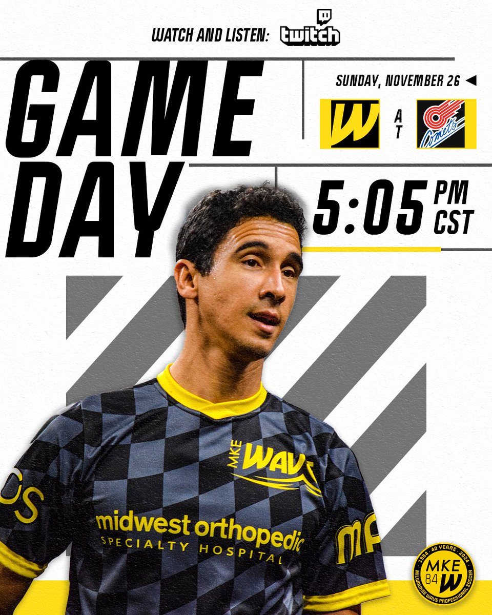 Your Milwaukee Wave are back in action TODAY on the road against the <a href="/KCComets/">Kansas City Comets</a> ⚽️

📍 Cable Dahmer Arena
🕰️ 5:05 CST
📺  twitch.tv/masl_soccer