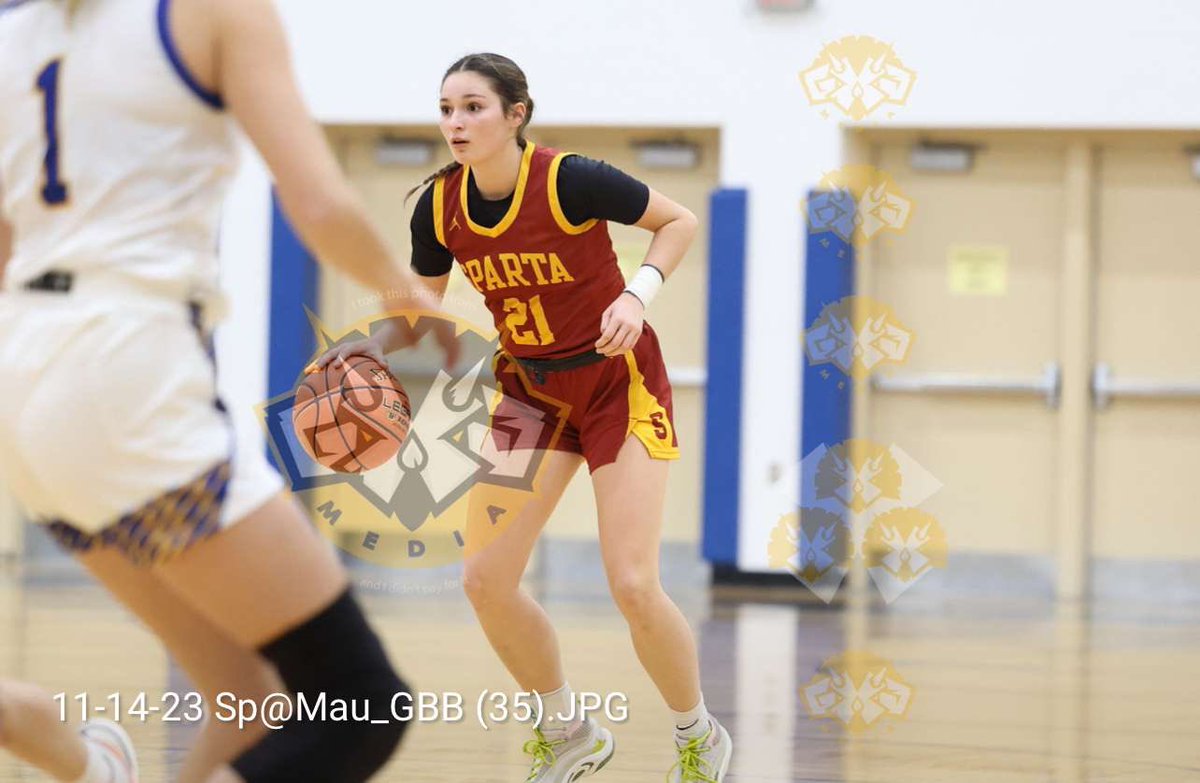 12 points last night for <a href="/LilySeifert2/">Lily Seifert</a>, sophomore (2026) guard from Sparta.

<a href="/NBGX3Media/">Nate Beier/GX3 Media</a>