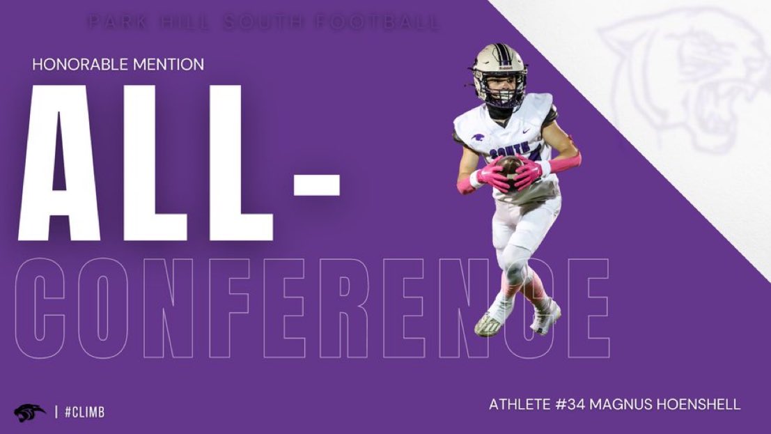 Blessed to receive an all conference honorable mention! Thank you to all my coaches and teammates for believing in me. 💜