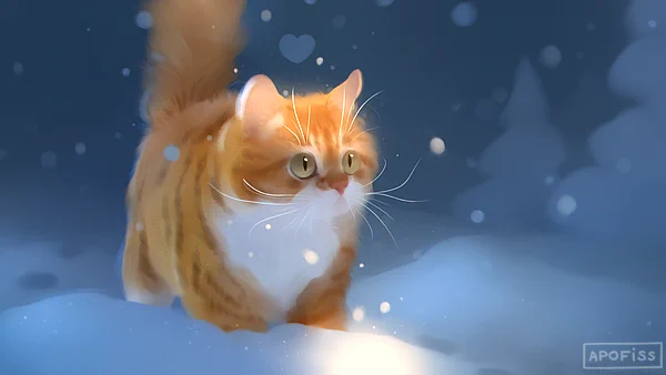 Today was the first snow and it didn't melt away! Yes please! (=`ω'=)  