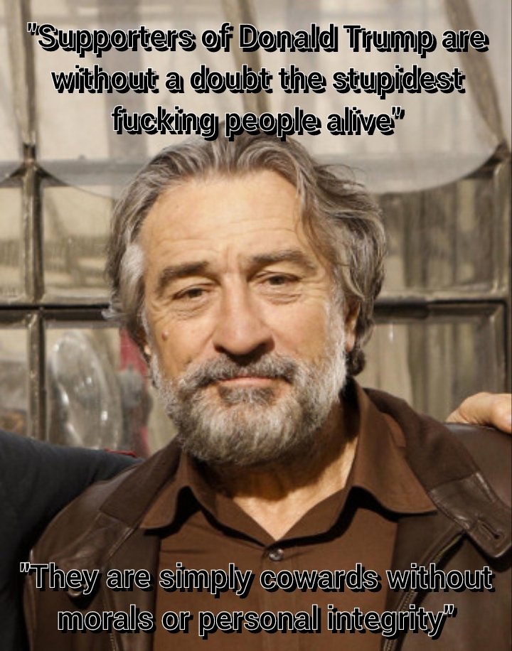 Who agrees with Robert De Niro