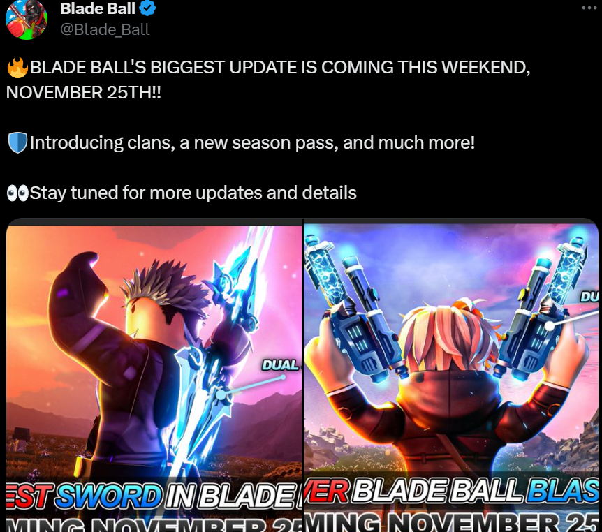 LigStear's tweet photo. @Blade_Ball Pls I better win 🙏 I've been struggling to get infinity for like months https://t.co/8qznsdcSxU