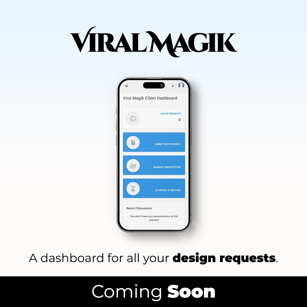 ViralMagik's tweet image. 📱 Coming Soon: Client Dashboard App! 🌟

Say goodbye to hassle! Now, submitting design requests &amp;amp; changes is as easy as a few taps. 🖌️✨ Our app streamlines the process, ensuring swift &amp;amp; efficient communication for all your design needs. 💡💻

#ClientDashboard #DesignMadeEasy