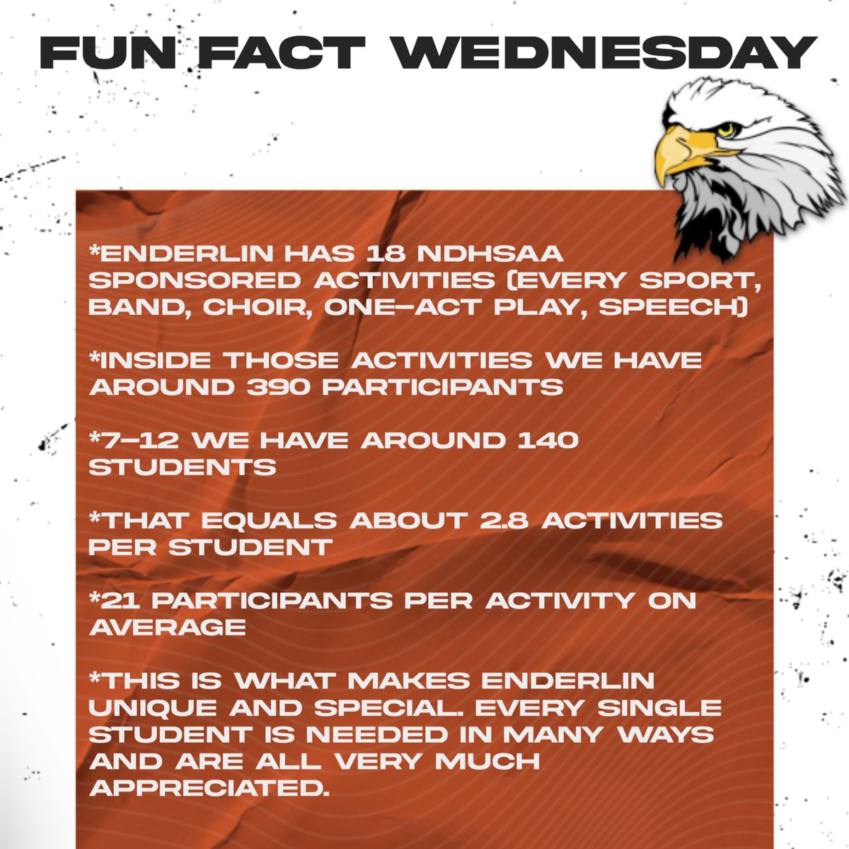 Enderlinad's tweet photo. Talk about being active and participating! Awesome stuff Eagles! https://t.co/3JeqdZzKUN