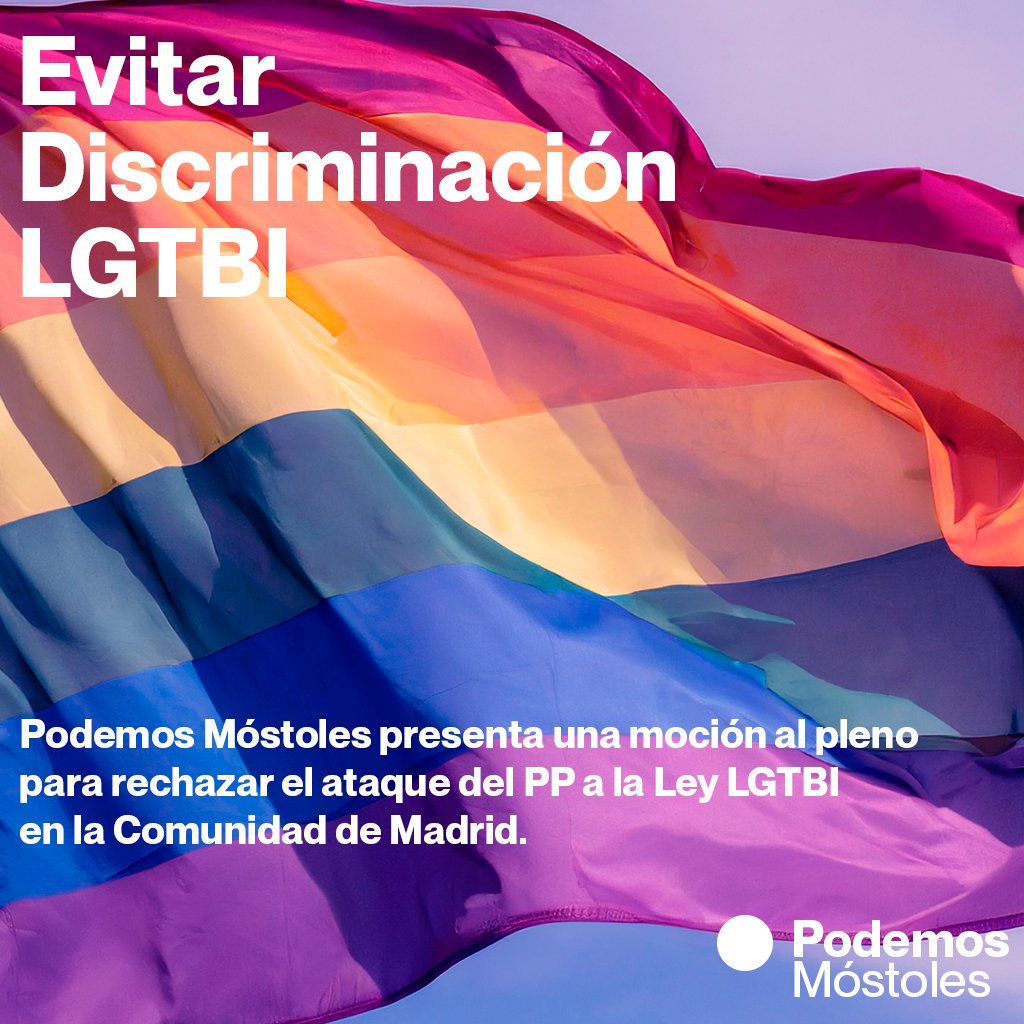 PodemosMostoles's tweet image. 🏳️‍🌈Los derechos LGTBI están siendo atacados, con una resolución de modificación de la Ley, impuesta por el PP de la mano de vox. ¡No lo vamos a consentir!
#PlenoMunicipalMóstoles