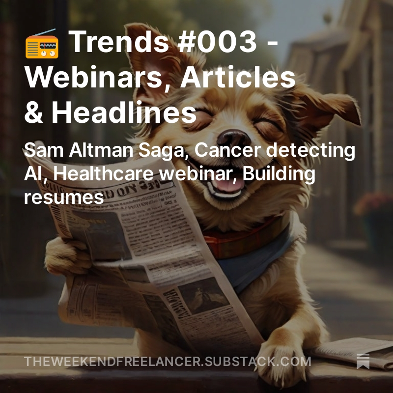 WeekendDataSage's tweet image. 📻 Trends #003 out now! Hottest news from the world of Analytics and Technology!  

open.substack.com/pub/theweekend…

#TheWeekendFreelancer