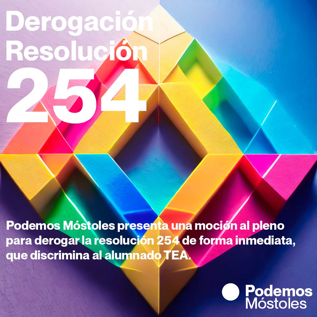 PodemosMostoles's tweet image. ‼️ Nuestro municipio ha sido vanguardia en ayudas a la Educación Pública con @PodemosMostoles , hoy desgraciadamente, el PP con su resolución 254 pretende la discriminación del alumnado TEA.
#PlenoMunicipalMóstoles