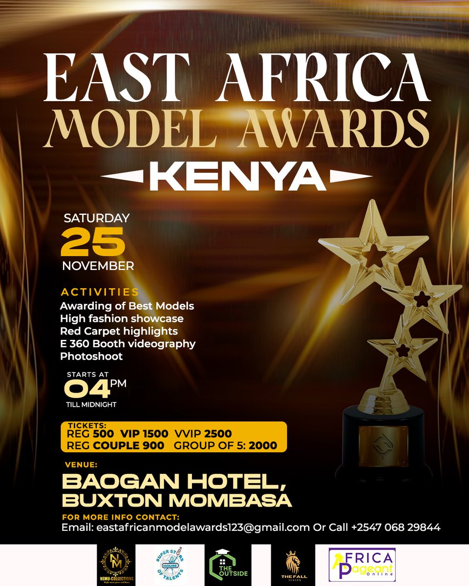 model_east934's tweet photo. We be happening this #Saturday 
Venue at Baogan hotel, Buxton Msa.

#eama
#eastafricamodelawards https://t.co/ZPoLAHgxly