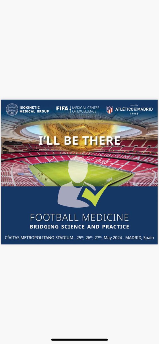 Looking forward to attending @footballmed in May! 🔥
