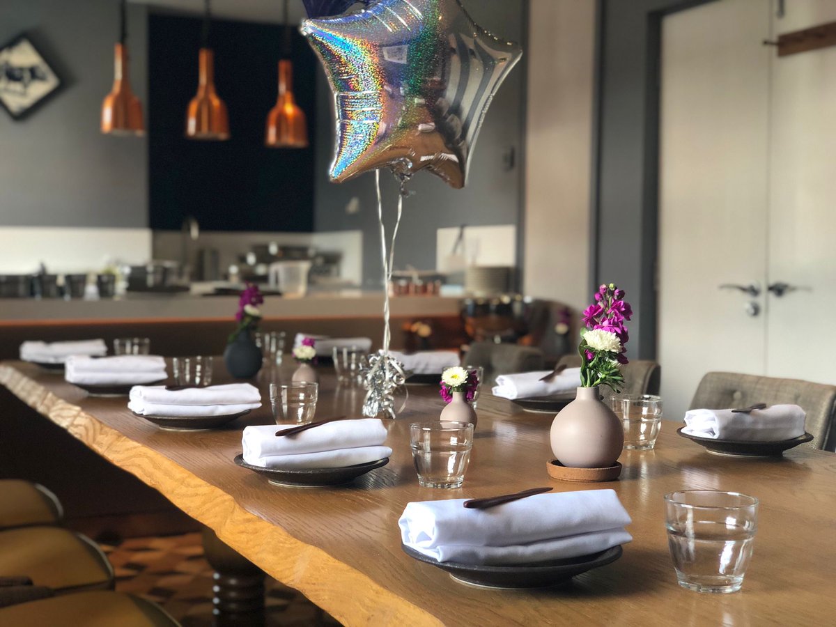 Our Private Dining Room offers space for 8 to 12 guests to enjoy a more intimate celebration with your own private chef and kitchen. £120 pp includes a full tasting menu and a glass of fizz on arrival. We have some space in December if you'd like to book! #birthday #anniversary