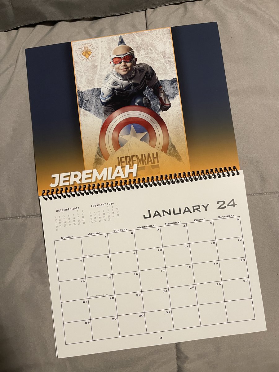 2024 Calendars are shipping! Jeremiah is January! Order yours here! somanyangels.org/donations/2024… @MarathonPress produces some exquisite calendars! @JHPhotoDesign Danielle Evans Photography @EastTNChildrens