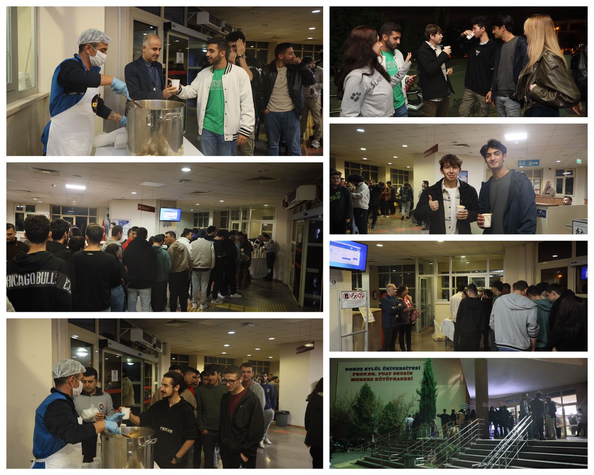 📝 Vizelerle birlikte yoğunluğu iyice artan Tınaztepe Yerleşkemizdeki Prof. Dr. Fuat Sezgin Merkez Kütüphanemizde📚, öğrencilerimizin içini ısıtacak ve motivasyonlarını artıracak çorba servisimiz başladı. 20.00-21.00 saatlerinde <a href="/Sksdeu/">DEÜ Sağlık Kültür ve Spor Daire Başkanlığı</a> tarafından sunulan 🍜çorbamızı içmeye tüm