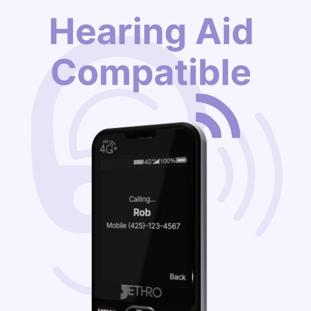 Hear conversation clearer with the SC490 hearing aid compatibility. #jethro #jethromobile #save #seniorphone #phone #tech #seniortech #seniorcellphone #affordable #seniortech #saving