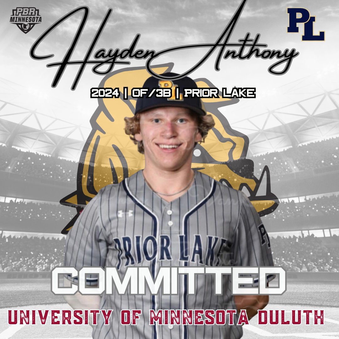 🎓𝐂𝐨𝐦𝐦𝐢𝐭𝐦𝐞𝐧𝐭 𝐖𝐚𝐭𝐜𝐡🎓

Hayden Anthony (2024, OF/3B, <a href="/PLLakerBaseball/">Prior Lake Baseball</a>) commits to University of Minnesota Duluth. 

👤loom.ly/iOWR8WQ

<a href="/HaydenAnthony47/">Hayden Anthony</a> x <a href="/UMDBaseball/">UMD Baseball</a>