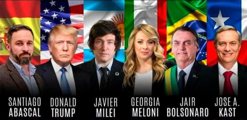 SrLiberal's tweet photo. 🔴Javier Milei no ha invitado a Pedro Sánchez a su Toma de Posesión como Presidente Electo de Argentina, pero sí ha invitado a Santiago Abascal, Donald Trump, Giorgia Meloni, Jair Bolsonaro y a José Antonio kast, entre otros.

¿Qué opinas de esto? https://t.co/uFijpGGPKP