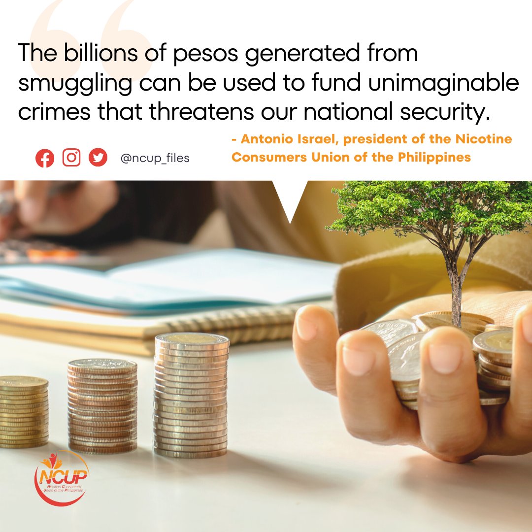 NCUP_Files's tweet photo. NCUP President warns: Smuggling Funds Pose National Security Threat. #vapingsaveslives

Link: https://t.co/VT6TA11aQe https://t.co/QmdtKx1boM