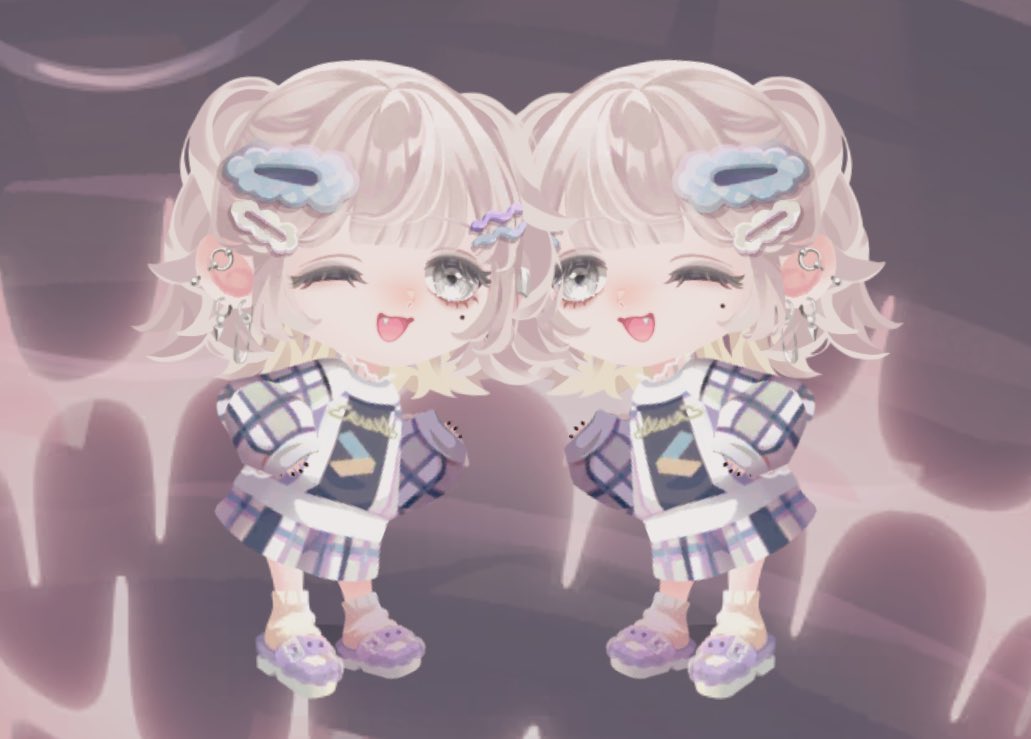 コーデが可愛すぎて勝手にオソロで買ってしまった🤍