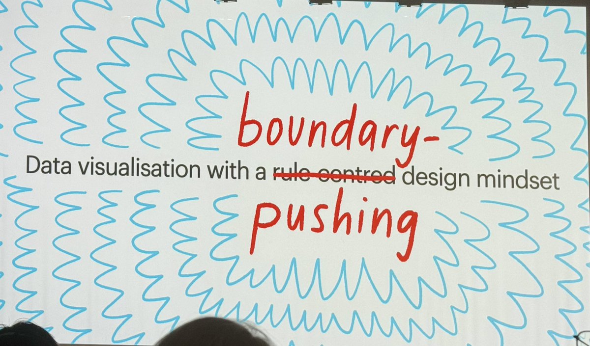 Paul Parsons (@drpaulparsons) on Twitter photo Fantastic #infoplus23 keynote by <a href="/stefpos/">Stefanie Posavec</a>, articulating a design process that relies on experimentation, non-linearity, improvisation, and boundary-pushing vs. rule following. Important for #datavis researchers wanting to understand real-world design practice! <a href="/InfoPlusConf/">Information+</a> Fantastic #infoplus23 keynote by <a href="/stefpos/">Stefanie Posavec</a>, articulating a design process that relies on experimentation, non-linearity, improvisation, and boundary-pushing vs. rule following. Important for #datavis researchers wanting to understand real-world design practice! <a href="/InfoPlusConf/">Information+</a>