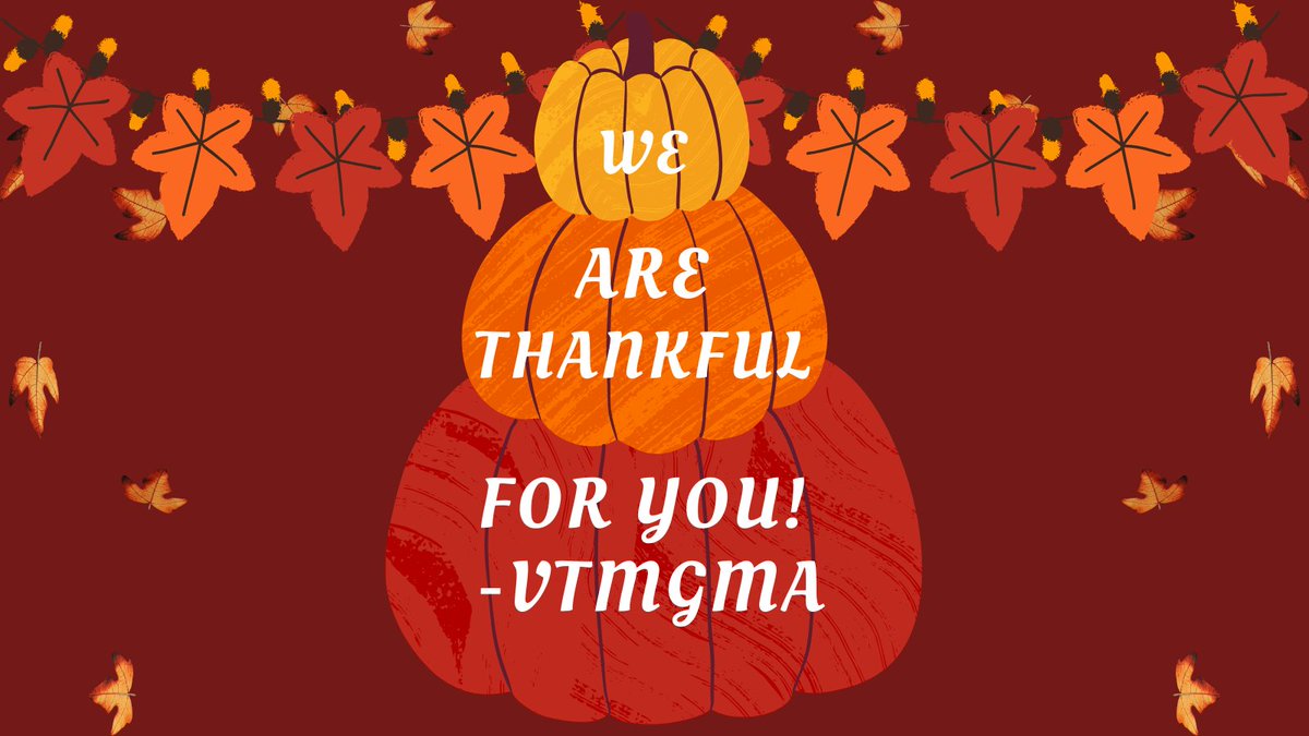 Vermont MGMA is thankful for our amazing community! Wishing everyone a happy and memorable Thanksgiving surrounded by loved ones! 🍁🦃 #HappyThanksgiving #Gratitude