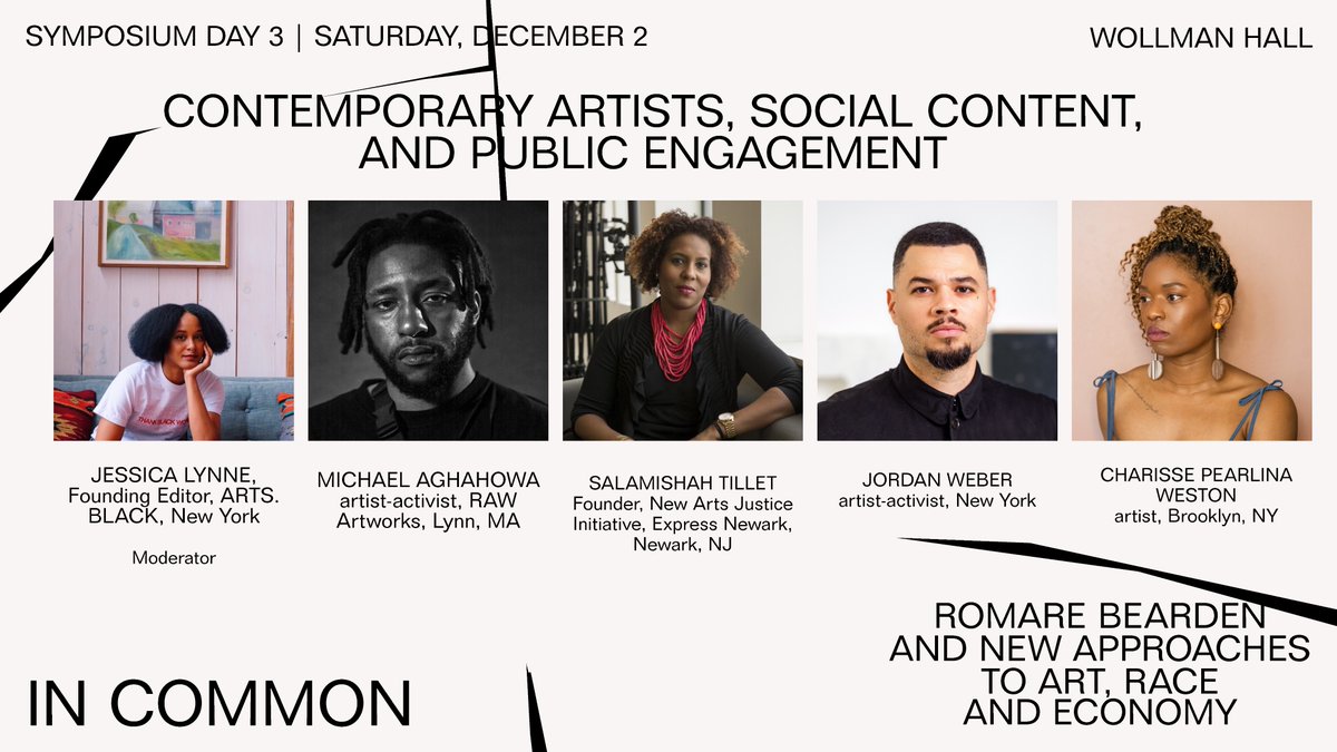 RacePowerPolicy's tweet image. Explore the evolving work of artists and creatives of color to foster social change on Dec. 2 at our #InCommon Symposium at @TheNewSchool.

Learn more and register: bit.ly/3RbcRAr

#RomareBearden #ArtRaceEconomy